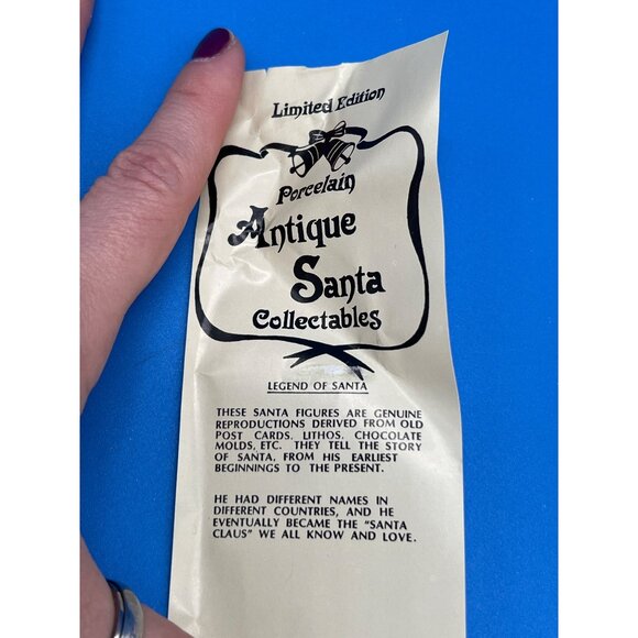 Limited Edition Porcelain Antique Santa Collectible Figurine 1848 Switzerland - Picture 5 of 7